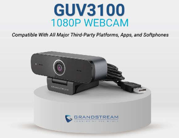 Grandstream HD 1080P 2MP USB Camera with Mic GUV3100 ***BRAND NEW***