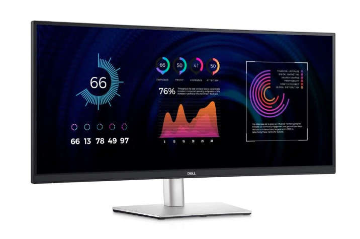 Dell P3424WE 34.1-inch WQHD 5ms IPS UltraWide Curved USB-C Hub Monitor
