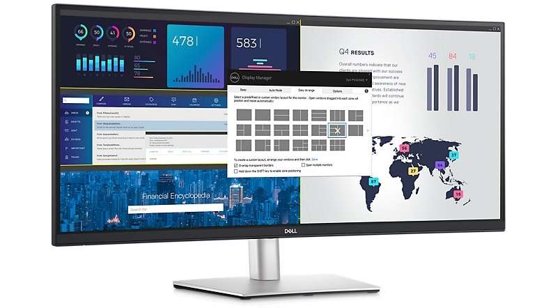 Dell P3424WE 34.1-inch WQHD 5ms IPS UltraWide Curved USB-C Hub Monitor