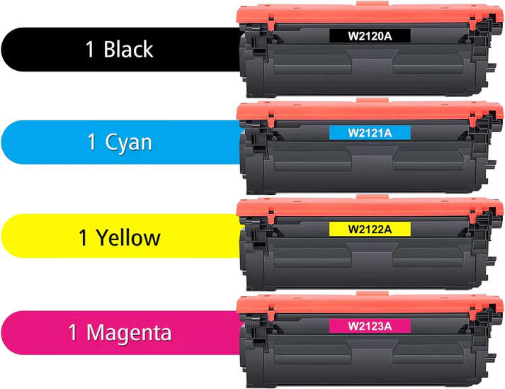 HP 212A W2120A W2121A W2122A W2123A  toner cartridge compatible M554 M555 M578