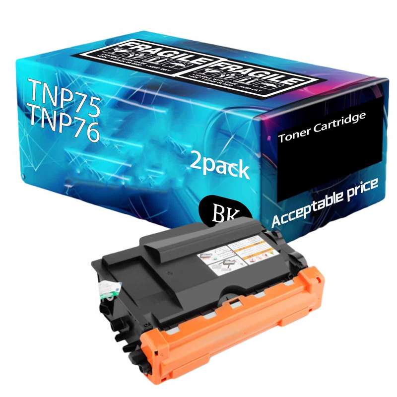 Konica Minolta TNP75  TNP76 toner cartridge compatible X 2