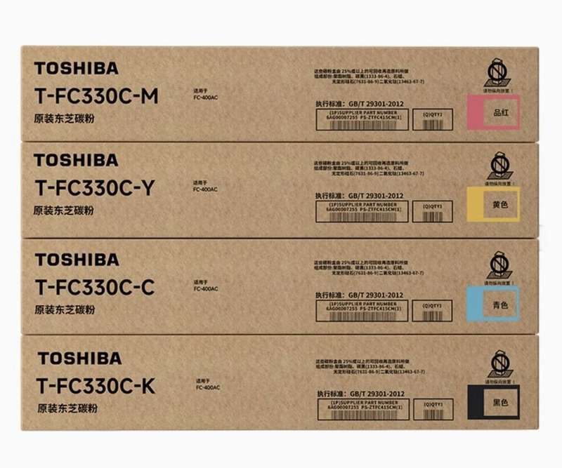 Toshiba TFC330 original toner cartridge cyan/magenta/yellow
