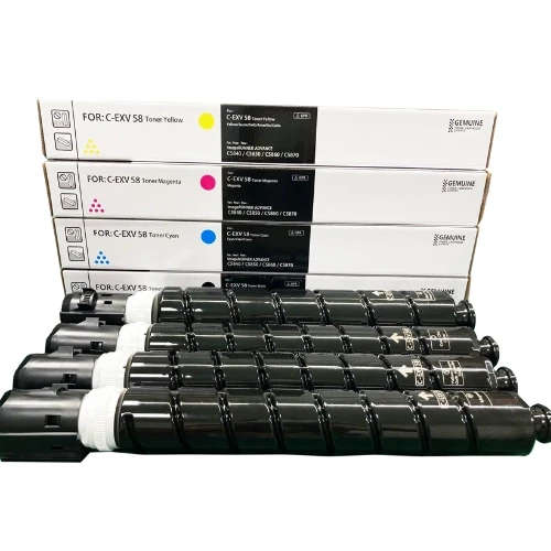 Canon C-EXV58 toner compatible HIGH YIELD cyan/magenta/yellow/black IRC5840 IRC5850 IRC5860 IRC5870i