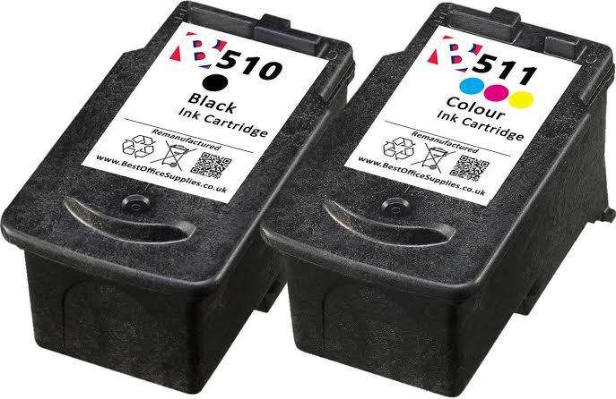 Canon 510 511 compatible ink cartridges (DUAL PACK)