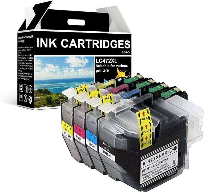 LC472XL ink cartridge compatible cyan/magenta/yellow/black