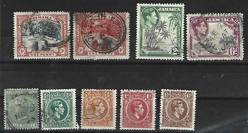 Jamaica - Set of used stamps