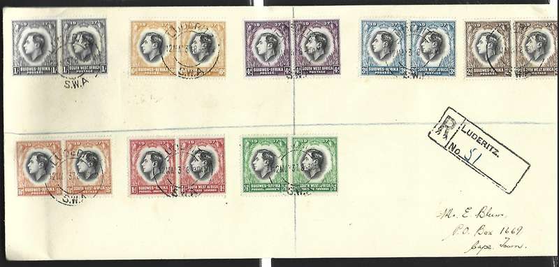 SWA-FDC-Coronation - Dated 12/05/1937