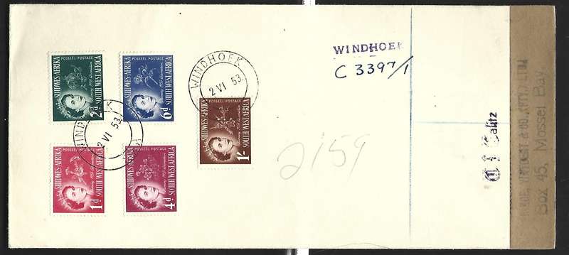 SWA-FDC-Coronation - Dated 2/June 1953