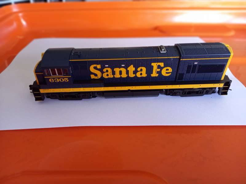 Model Trains - Santa Fe locomotive- still in original box.