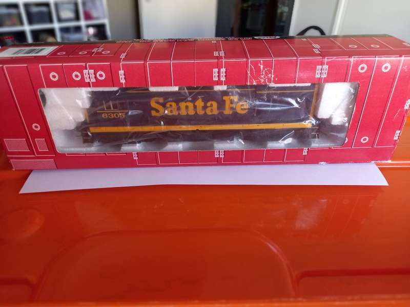Model Trains - Santa Fe locomotive- still in original box.