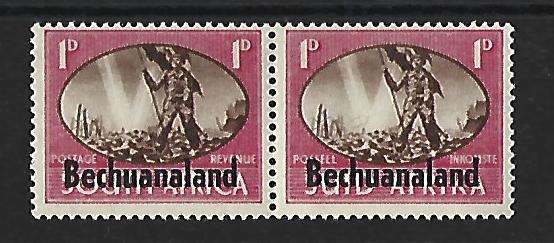 Bechuanaland- SACC 124a - Victory stamps -Variety - "Barbed Wire"