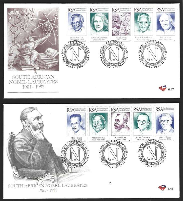 RSA FDC - 6.46-47 - SA Nobel Laureates