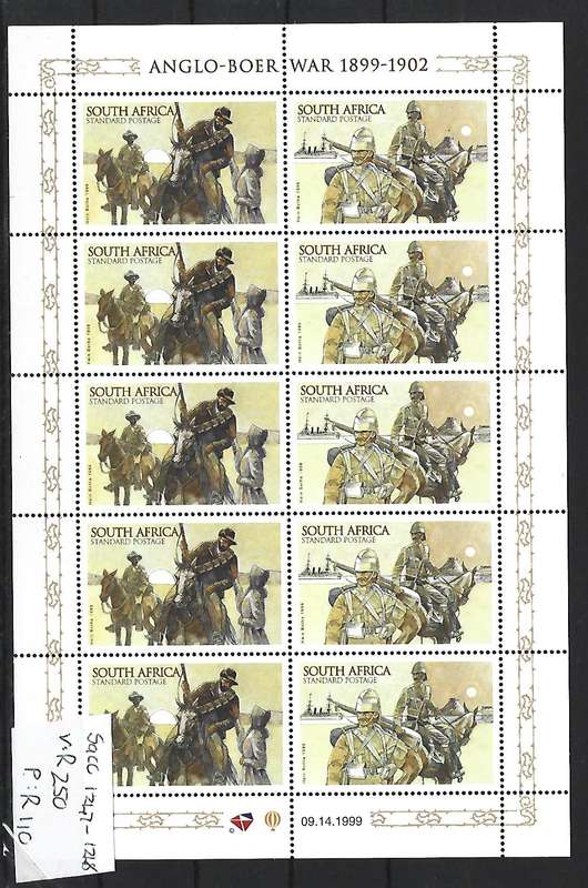 RSA - Full **Mint Sheet - SACC 1247-1218 - Anglo-Boer War