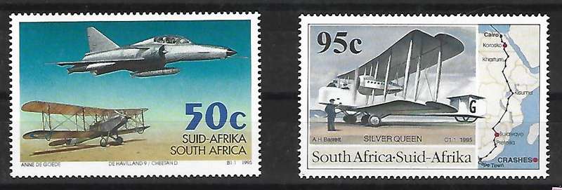 RSA- SACC 889-890 - First Trans- African Flight - **mint