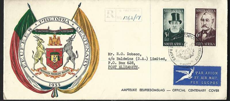 Union of SA- FDC - Centenary of Pretoria
