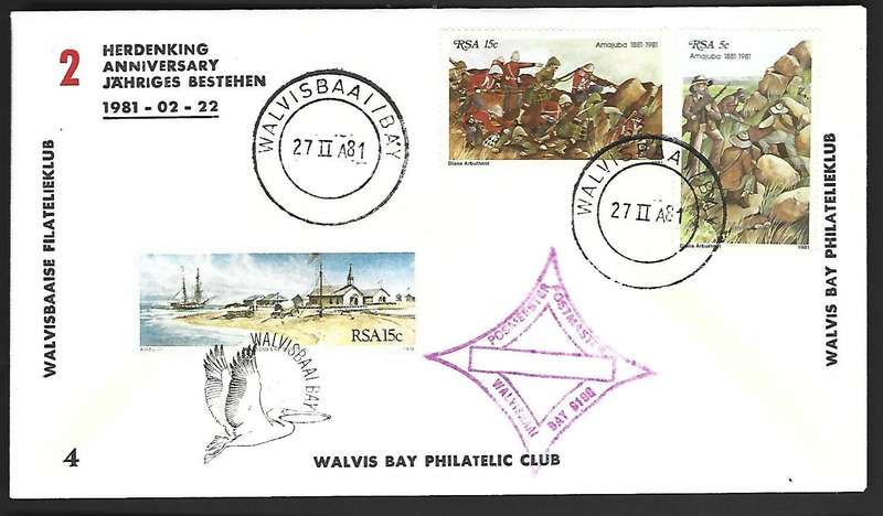 RSA FDC Walvis Bay Philatelic Club - Anniversary of Jahriges Bestehen