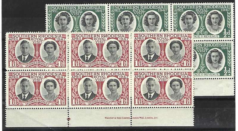 Southern Rhodesia Sacc 64 - 65- Set of stamps