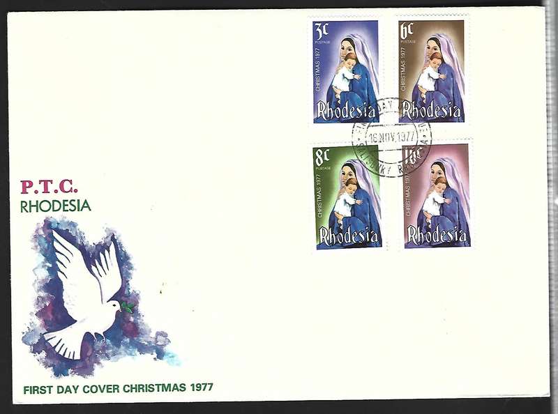 Rhodesia FDC- Christmas 1997