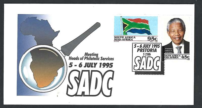RSA - FDC - SADC Meeting 1995 - Mandela Stamps