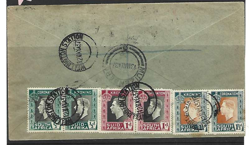 Union First Day Cover- Coronation 12 May 1937