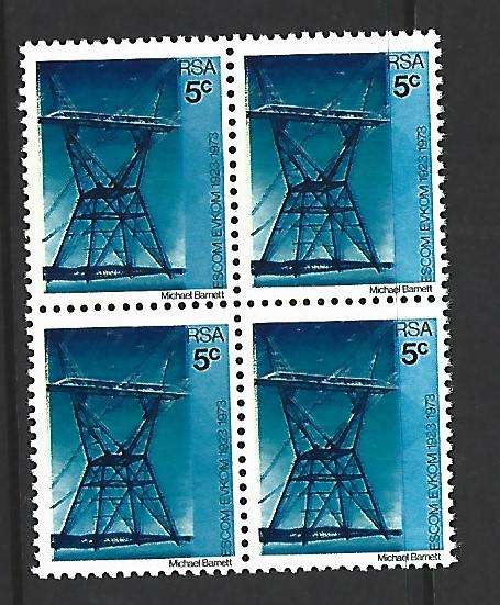 RSA-SACC 339 - block of 4 - variety - shift of blue