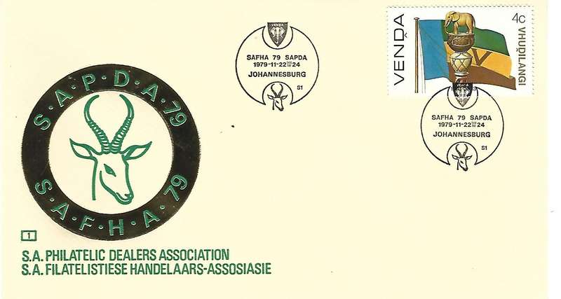 SWA and Homelands - 7 x  S.A. Philatelic Dealers Association covers