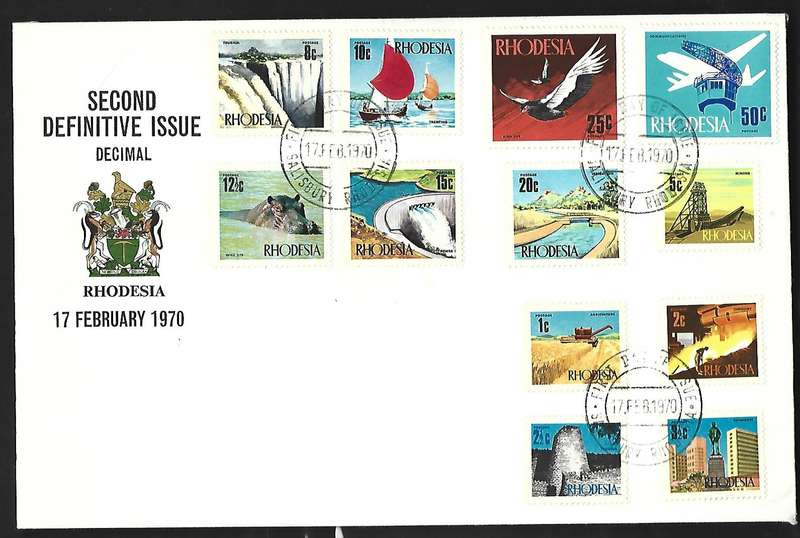 Rhodesia FDC - 2de Definitive issue 1970