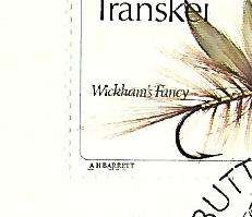 Transkei FDC 1.21 Fishing flies- Variety - Barrett Stamp