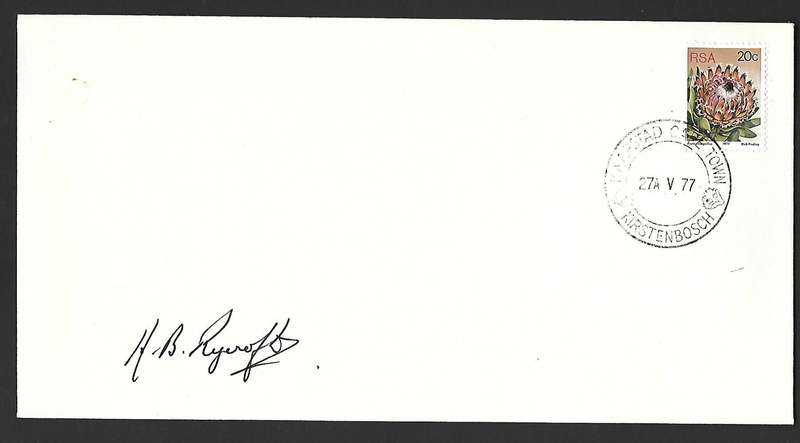 RSA FDC Capetown Kirstenbosch Gardens -Variety - Signed