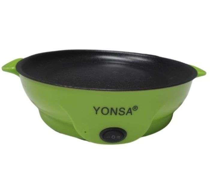 Yonsa Electric Non-Stick Grill Pan Durable Frying Pan - Green