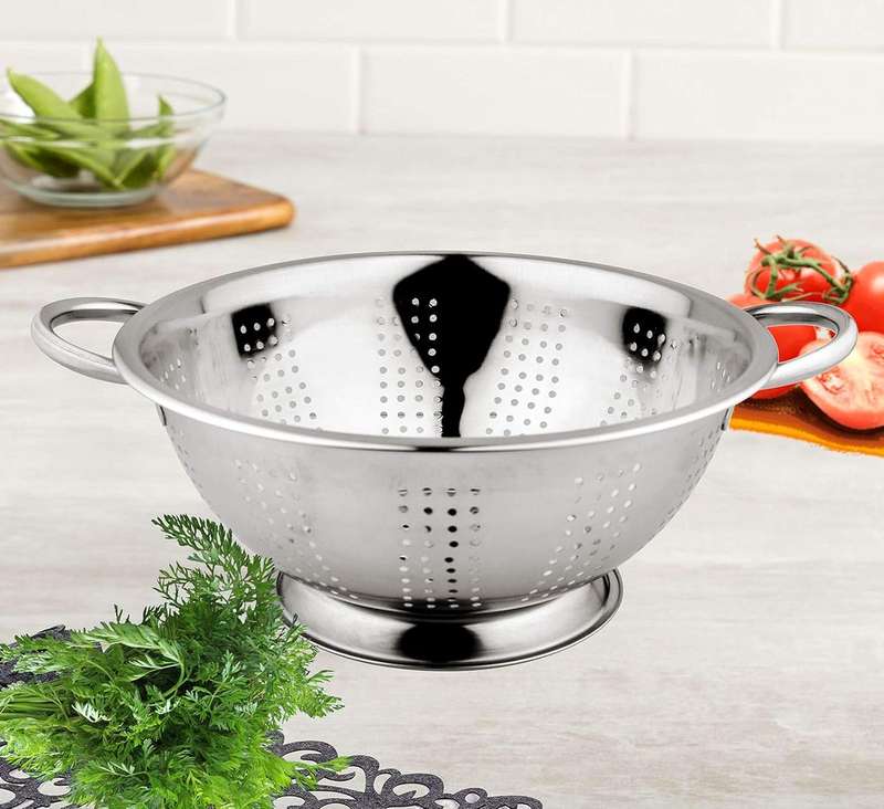 Large 32cm Stainless Steel Colander with Handles
