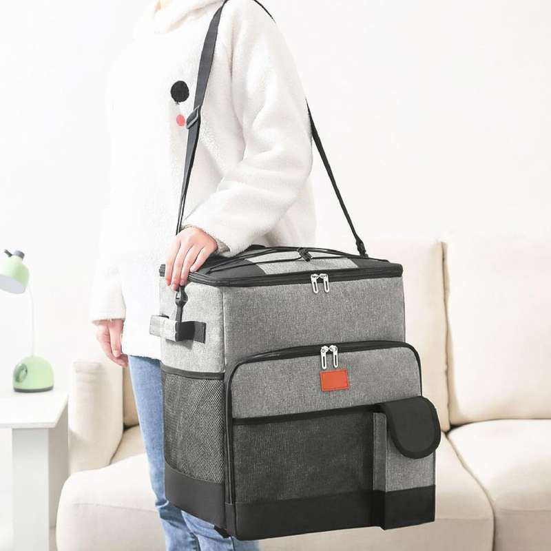 Rolling Cooler Bag, Rolling Insulated Cooler Large Capacity Bag