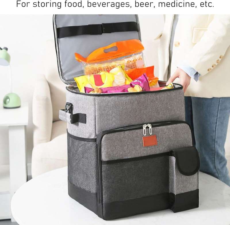 Rolling Cooler Bag, Rolling Insulated Cooler Large Capacity Bag