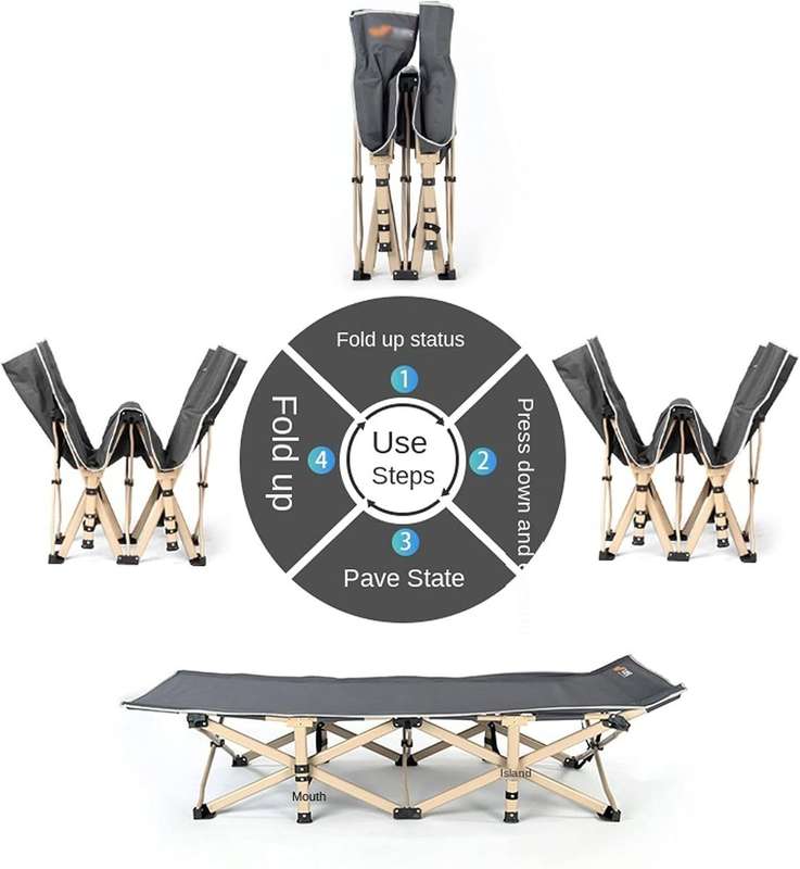 CampMaster Foldable Bed for Adults