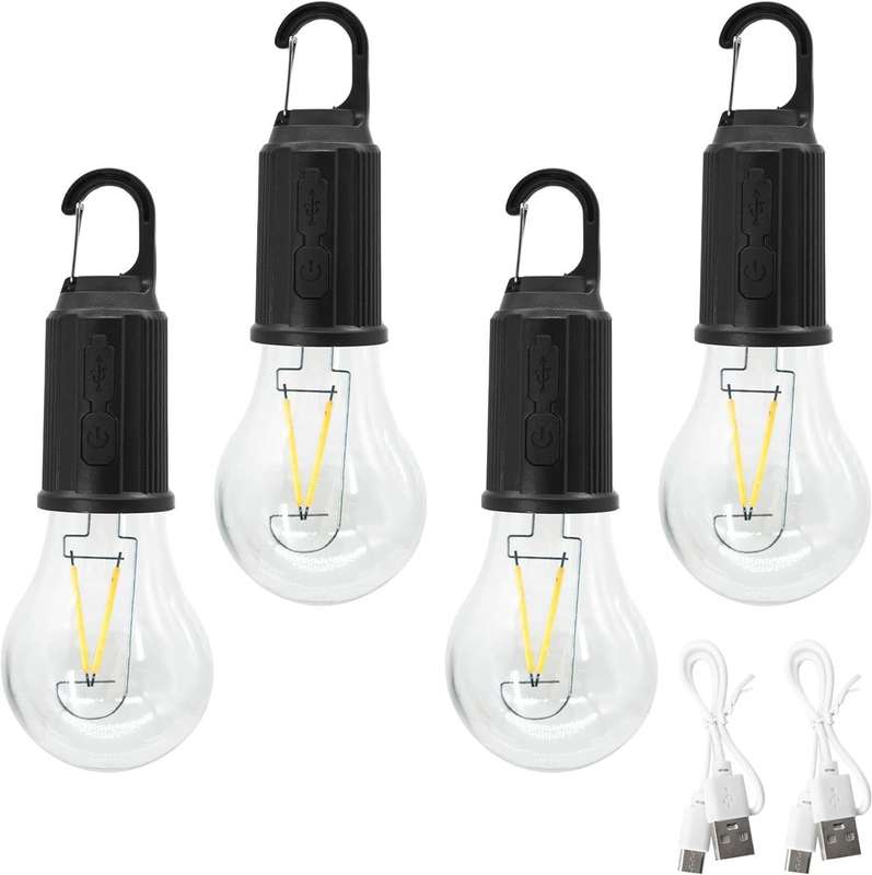 Camping light LED resistent with spring buckle pack of 4 - T02