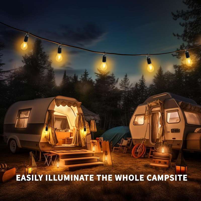 Camping light LED resistent with spring buckle pack of 4 - T02