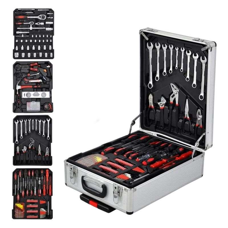 Ultimate 186-Piece Household Tool Kit in Durable Trolley Case