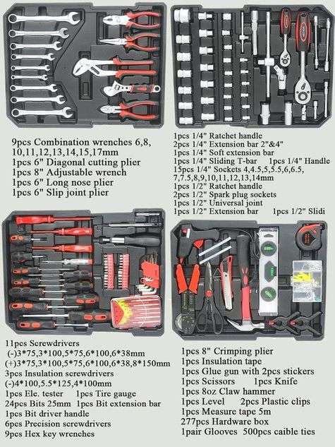 Durable Professional Hand Tool Kit Set