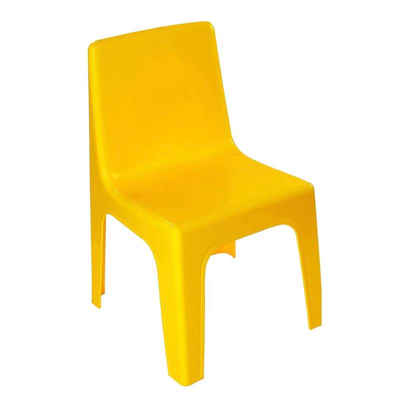 Junior Armless Kiddies Chair Yellow - Set of 4
