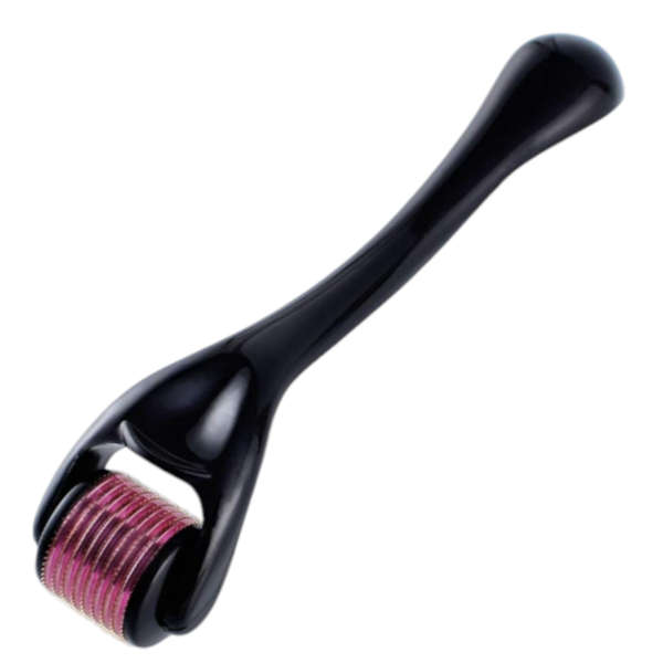 Microneedle Derma Roller For Skin, Beard & Hair - Black