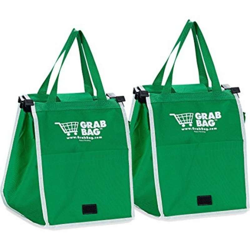 Clip to Cart Shopping Bags - Set of 2
