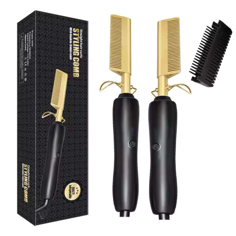 Electric Heated Hair Straightening Comb
