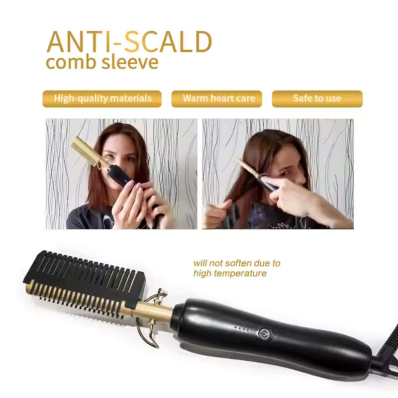 Electric Heated Hair Straightening Comb