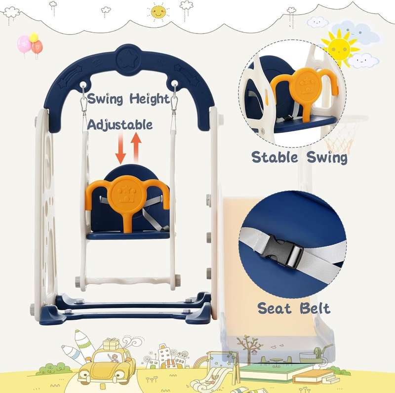 Garden Toddler Slide and Swing Set