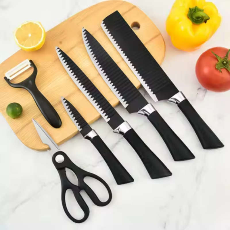 6-Piece Premium Knife Set with Non-Stick Coating