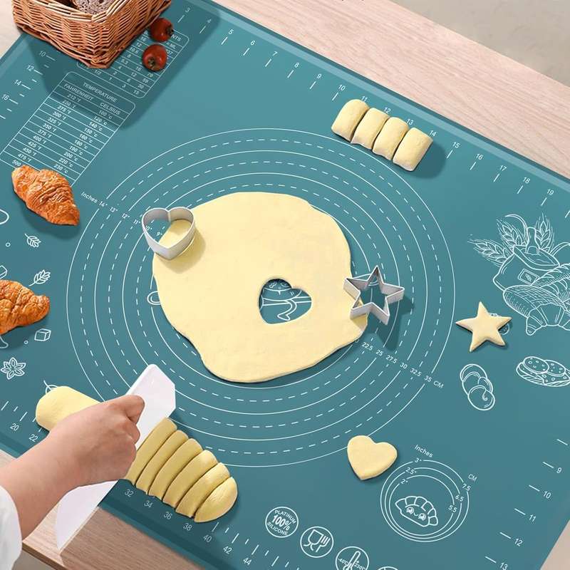 Large Silicon Baking Pastry Rolling Mat With Measurement