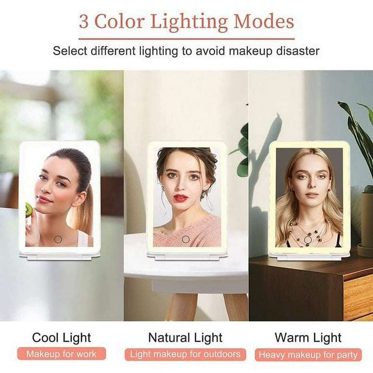 GlowMate Rechargeable LED Travel Vanity Mirror