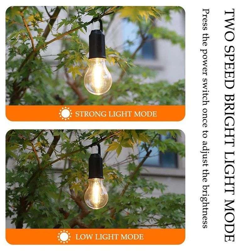LED Camping Light Set  2 Pack with Spring Buckle