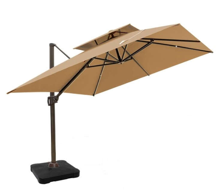 Dual Wind Vent Cantilever Patio Umbrella