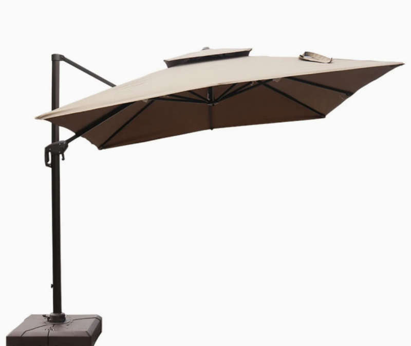 Dual Wind Vent Cantilever Patio Umbrella